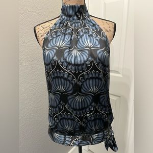MICHAEL Michael Kors Sleeveless High Neck Halter Blouse